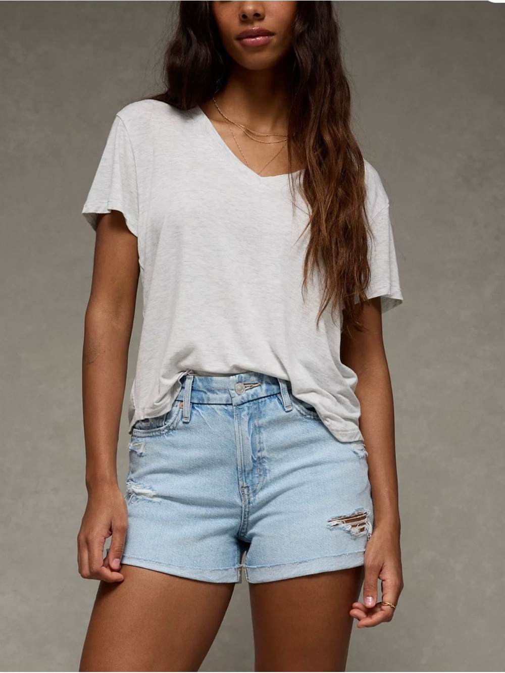 NWT American Eagle 3” Strigid Super High-Rise Relaxed Denim Shorts